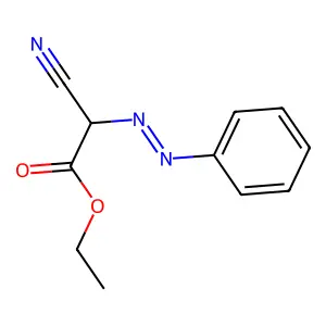 Ethyl 2-cyano-2-(2-phenyldiazenyl)acetate structure