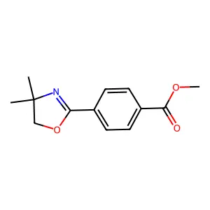Methyl 4-(4,4-dimethyl-4,5-dihydro-1,3-oxazol-2-yl)benzoate structure
