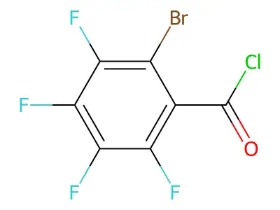 2-Bromo-3,4,5,6-tetrafluorobenzoyl chloride structure
