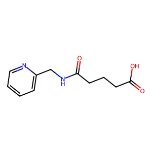 5-Oxo-5-[(2-pyridinylmethyl)amino]pentanoic acid structure