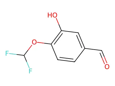 4-(Difluoromethoxy)-3-hydroxybenzaldehyde structure