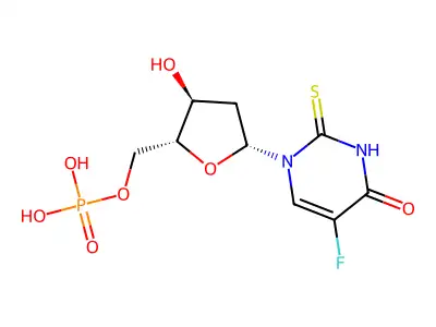 5-Fluoro-2-thio-2'-deoxyuridylate structure