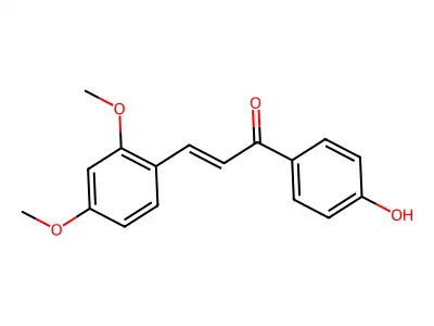 3-(2,4-Dimethoxyphenyl)-1-(4-hydroxyphenyl)prop-2-en-1-one structure