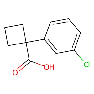 1-(3-Chlorophenyl)cyclobutanecarboxylic acid structure