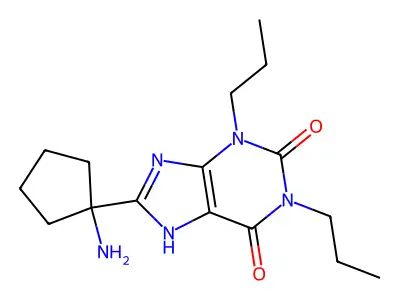 Midaxifylline structure