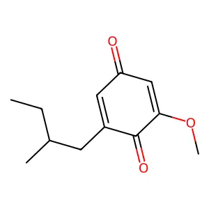 2-Methoxy-6-(2-methylbutyl)cyclohexa-2,5-diene-1,4-dione structure