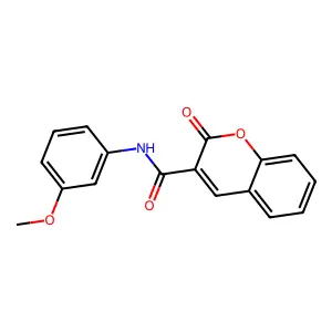 N-(3-methoxyphenyl)-2-oxo-2H-chromene-3-carboxamide structure