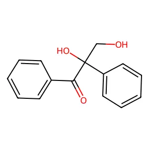 2,3-Dihydroxy-1,2-diphenylpropan-1-one structure
