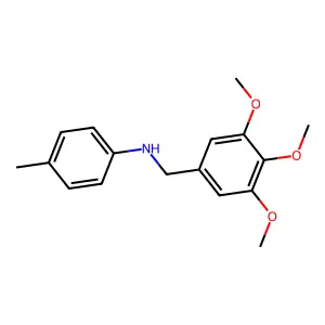 4-Methyl-N-(3,4,5-trimethoxybenzyl)aniline structure