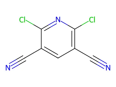 2,6-Dichloropyridine-3,5-dicarbonitrile structure