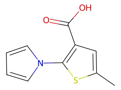 5-Methyl-2-pyrrol-1-yl-thiophene-3-carboxylic acid structure