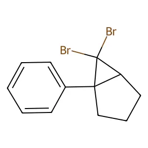 Bicyclo[3.1.0]hexane, 6,6-dibromo-1-phenyl- structure