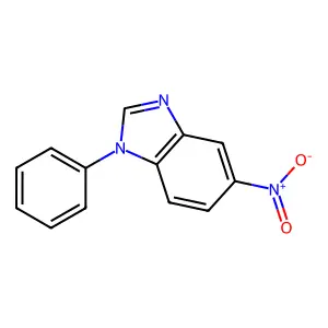 5-Nitro-1-phenylbenzimidazole structure