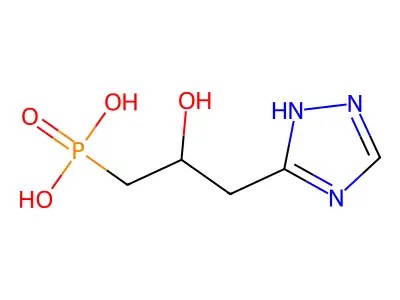 (2-Hydroxy-3-(1H-1,2,4-triazol-3-yl)propyl)phosphonic acid structure