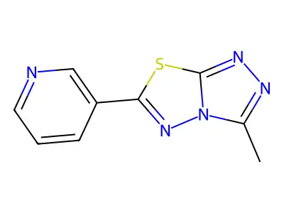 3-Methyl-6-(3-pyridinyl)[1,2,4]triazolo[3,4-b][1,3,4]thiadiazole structure