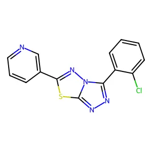 3-(2-Chlorophenyl)-6-pyridin-3-yl-[1,2,4]triazolo[3,4-b][1,3,4]thiadiazole structure