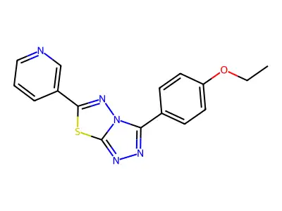 3-(4-Ethoxyphenyl)-6-pyridin-3-yl-[1,2,4]triazolo[3,4-b][1,3,4]thiadiazole structure