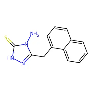 4-amino-5-(naphthalen-1-ylmethyl)-4H-1,2,4-triazole-3-thiol structure