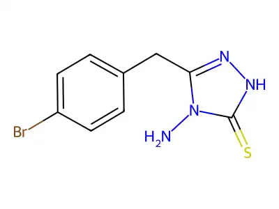 4-amino-5-[(4-bromophenyl)methyl]-4H-1,2,4-triazole-3-thiol structure