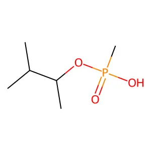 Methyl(3-methylbutan-2-yloxy)phosphinic acid structure