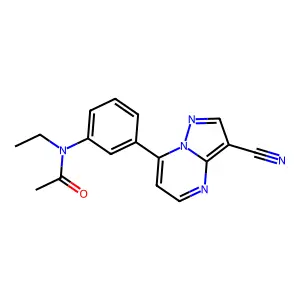 Zaleplon structure