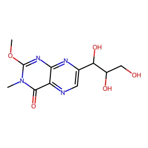 2-Methoxy-3-methyl-7-(1,2,3-trihydroxypropyl)pteridin-4-one structure