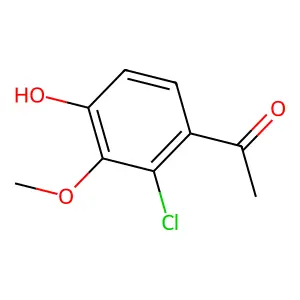 1-(2-Chloro-4-hydroxy-3-methoxyphenyl)ethanone structure