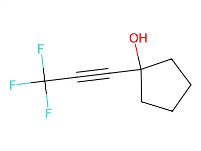 1-(3,3,3-Trifluoroprop-1-ynyl)cyclopentan-1-ol structure