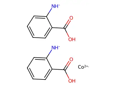 Bis((2-carboxyphenyl)azanide);cobalt(2+) structure