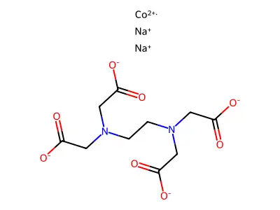 Disodium cobalt EDTA structure
