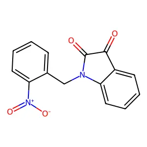 1H-Indole-2,3-dione, 1-[(2-nitrophenyl)methyl]- structure