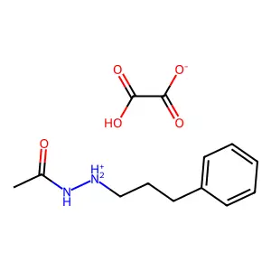 Acetic acid, 2-(3-phenylpropyl)hydrazide, oxalate (1:1) structure