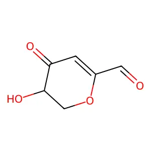 3-Hydroxy-4-oxo-2,3-dihydropyran-6-carbaldehyde structure