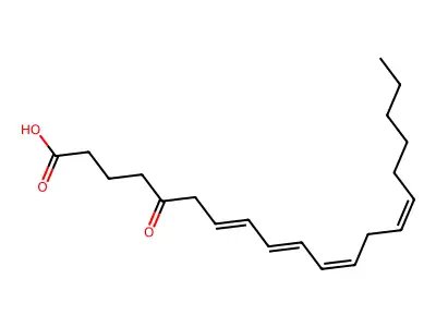 5-Oxoicosa-7,9,11,14-tetraenoic acid structure