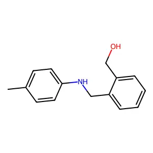 (2-{[(4-Methylphenyl)amino]methyl}phenyl)methanol structure