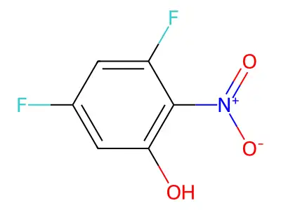 2,6-Difluoro-4-nitrophenol structure