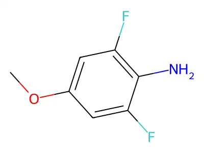 2,6-Difluoro-4-methoxyaniline structure