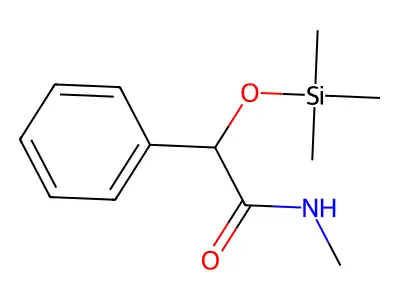 Benzeneacetamide, N-methyl-alpha-((trimethylsilyl)oxy)- structure