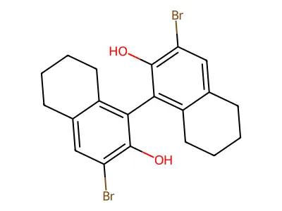 (R)-(+)-3,3'-Dibromo-5,5',6,6',7,7',8,8'-octahydro-1,1'-bi-2,2'-naphthalenediol structure