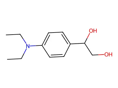 1-[4-(Diethylamino)phenyl]ethane-1,2-diol structure