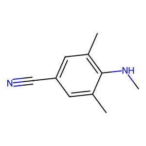 Benzonitrile, 3,5-dimethyl-4-(methylamino)- structure