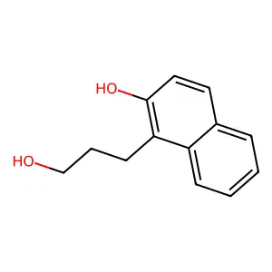 1-(3-Hydroxypropyl)naphthalen-2-ol structure