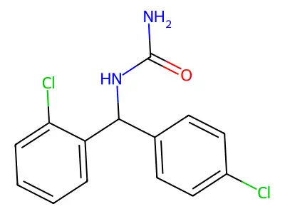 [(2-Chlorophenyl)-(4-chlorophenyl)methyl]urea structure
