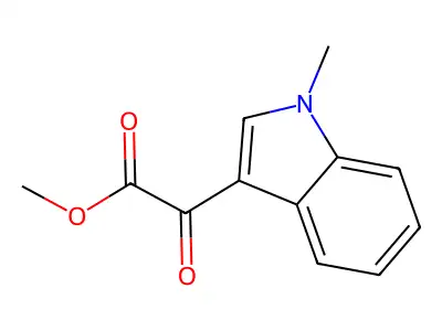 2-(1-Methyl-1H-indol-3-YL)-2-oxoacetic acid methyl ester structure
