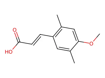 4-Methoxy-2,5-dimethylcinnamic acid structure