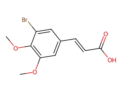 3-(3-Bromo-4,5-dimethoxyphenyl)acrylic acid structure