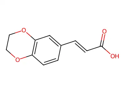 3-(2,3-Dihydro-1,4-benzodioxin-6-yl)acrylic acid structure