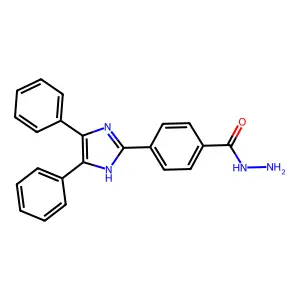 2-(4-Hydrazinocarbonylphenyl)-4,5-diphenylimidazole structure
