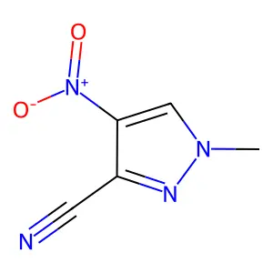 1-Methyl-4-nitro-1H-pyrazole-3-carbonitrile structure