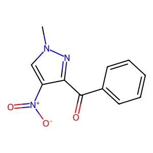 (1-Methyl-4-nitro-1H-pyrazol-3-yl)phenylmethanone structure